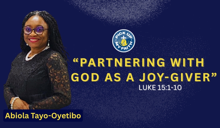 Partnering with God as a Joy-Giver Banner